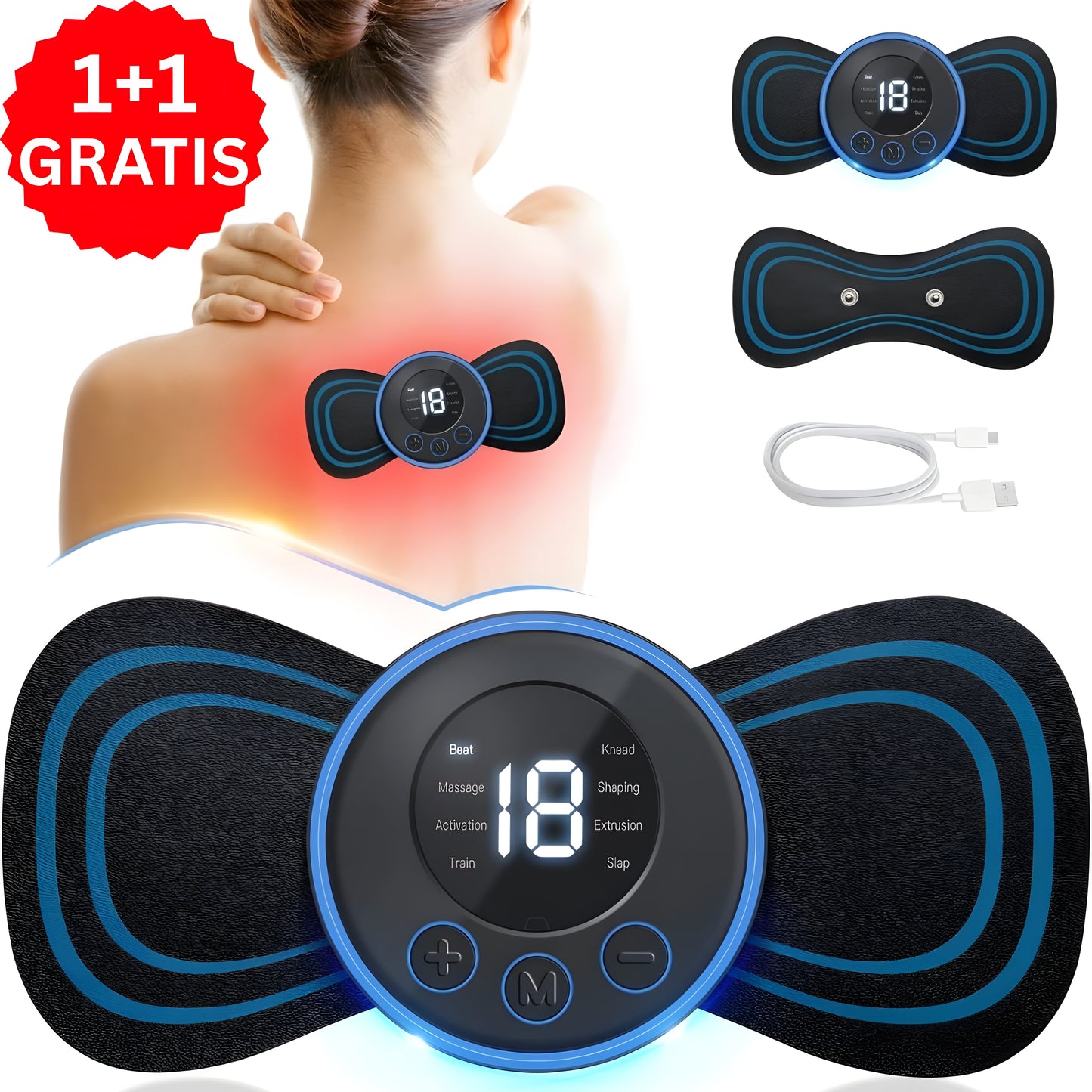 Mini Vibracioni Masažer Protiv Bolova 1+1 GRATIS