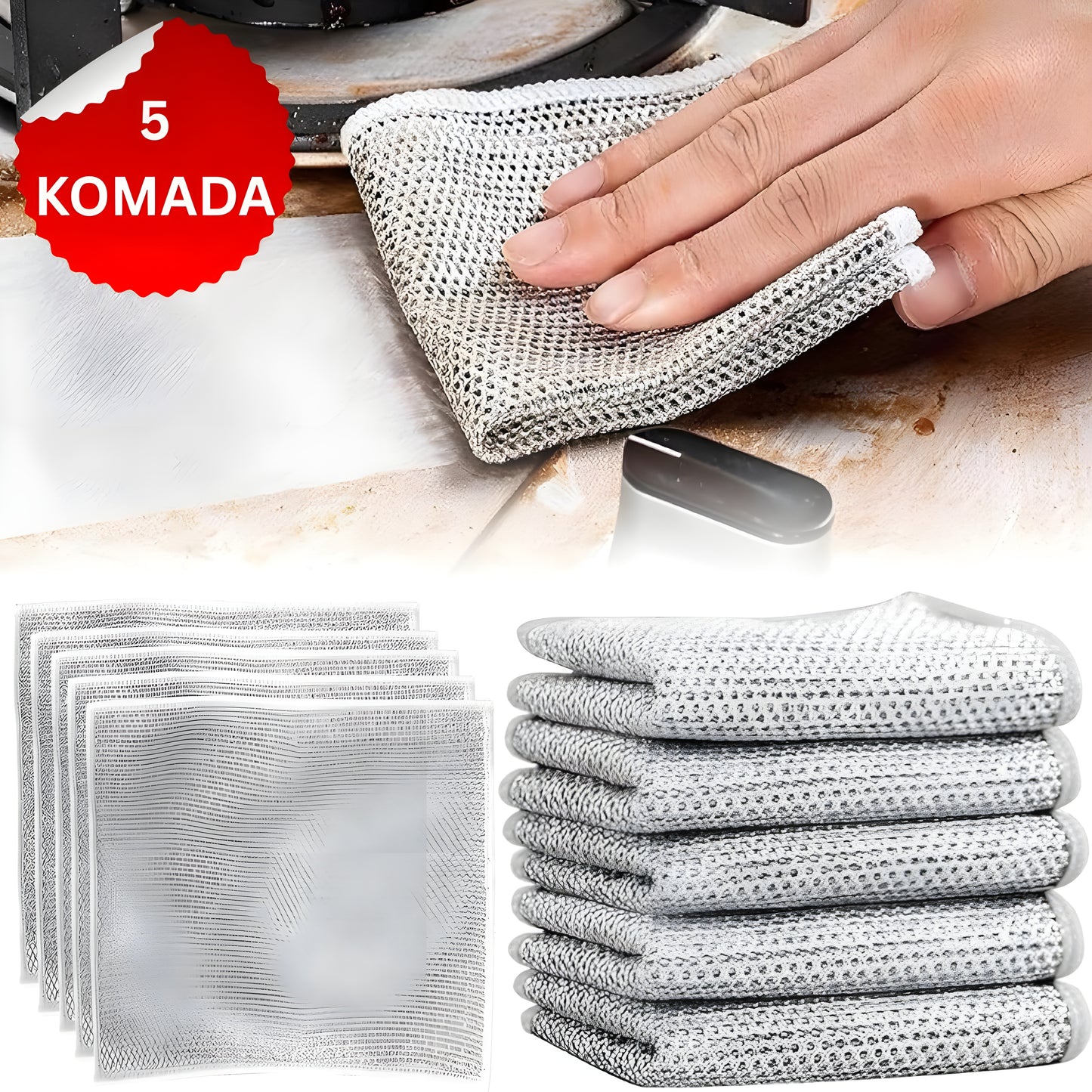 Metalne Žičane Krpe (5 KOMADA)
