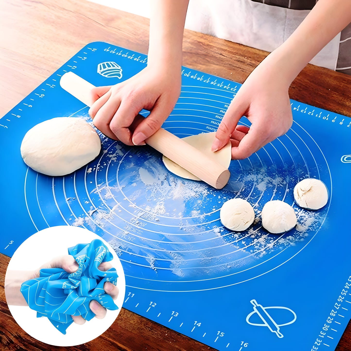 Nelepljiva Silikonska Podloga za Testo