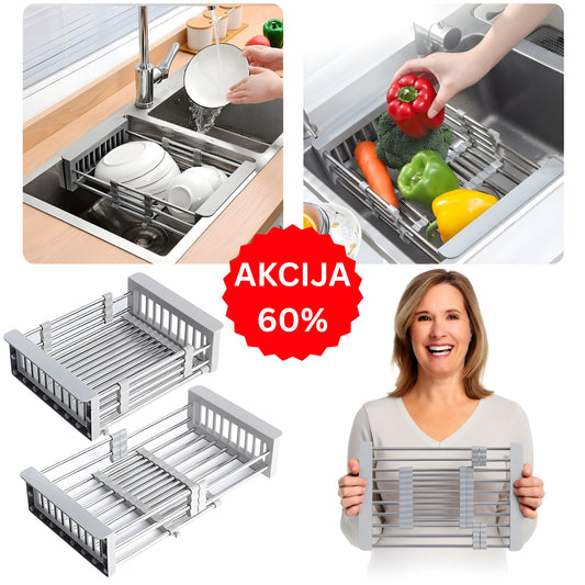 Metalna Korpa za Sudoperu - Podesiva Veličina