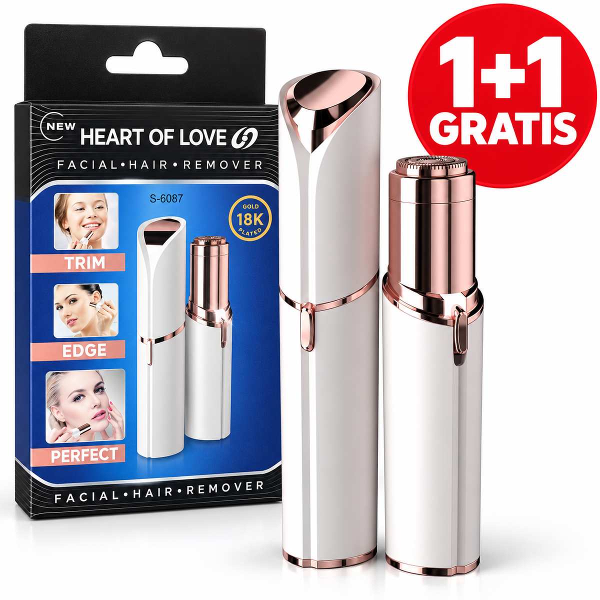 2U1 FLAWLESS - Bezbolni Brijač za Lice 1+1 GRATIS