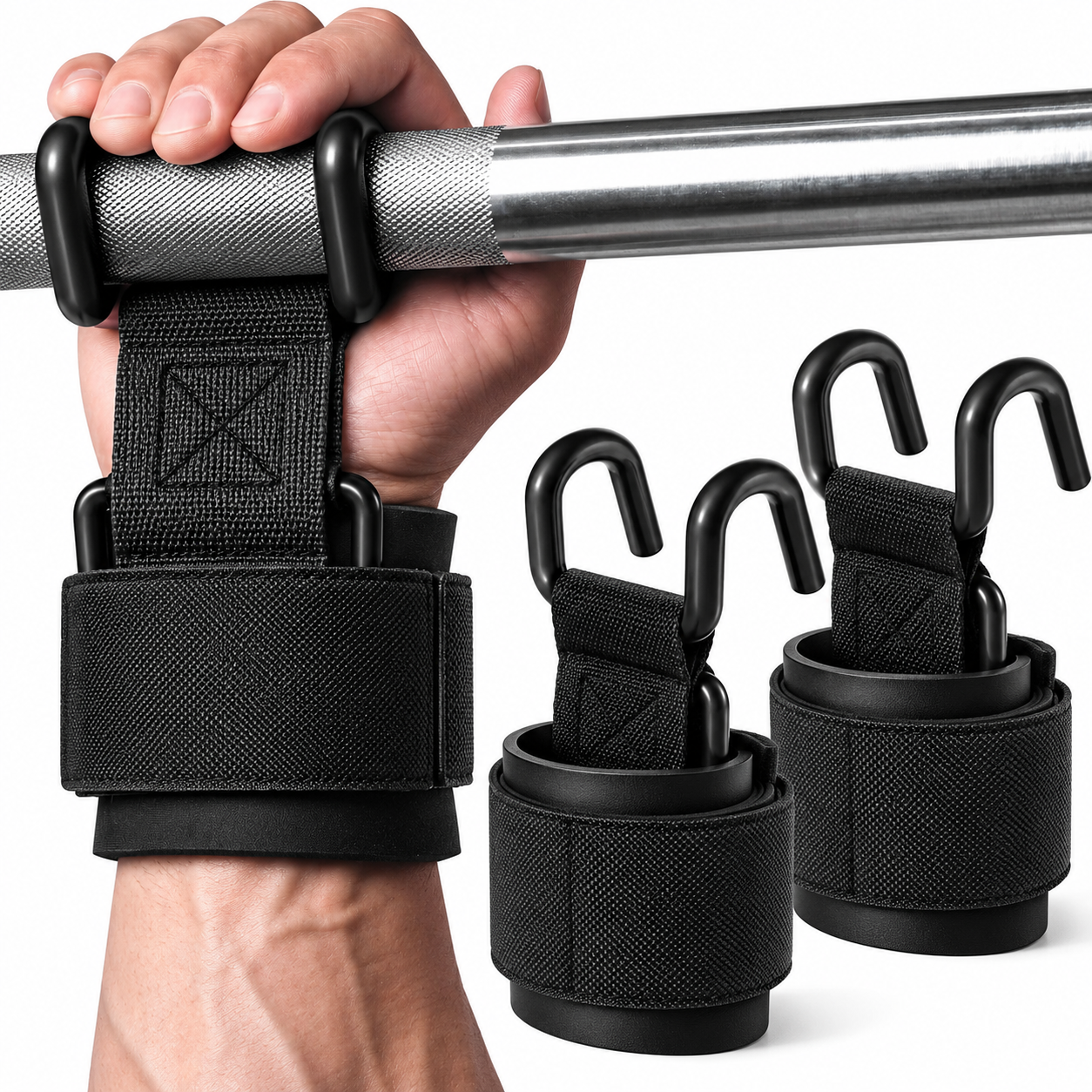 PowerGrip - Kuke za Teretanu sa Steznikom (Par)