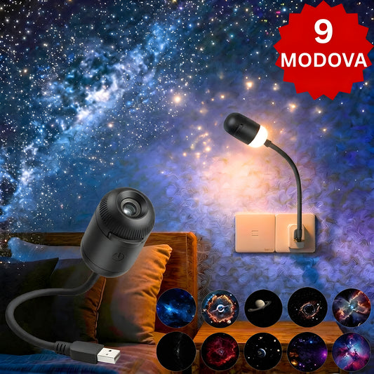 AstroLux - Zvezdani Projektor i Noćna Lampa 2U1