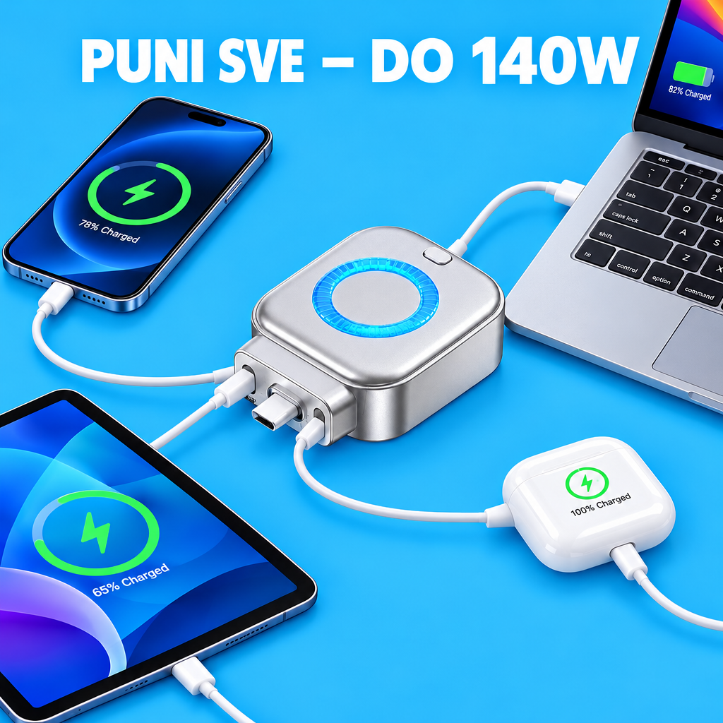 Do 140W za sve uređaje